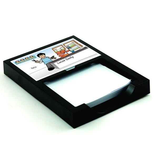 Printed Perfection Personalized Tub Time 2 girls Memo Holder with 100